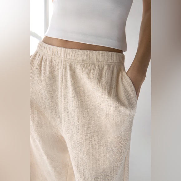 OAK + FORT Pants - OAK + FORT | relaxed cotton gauze pant | size medium